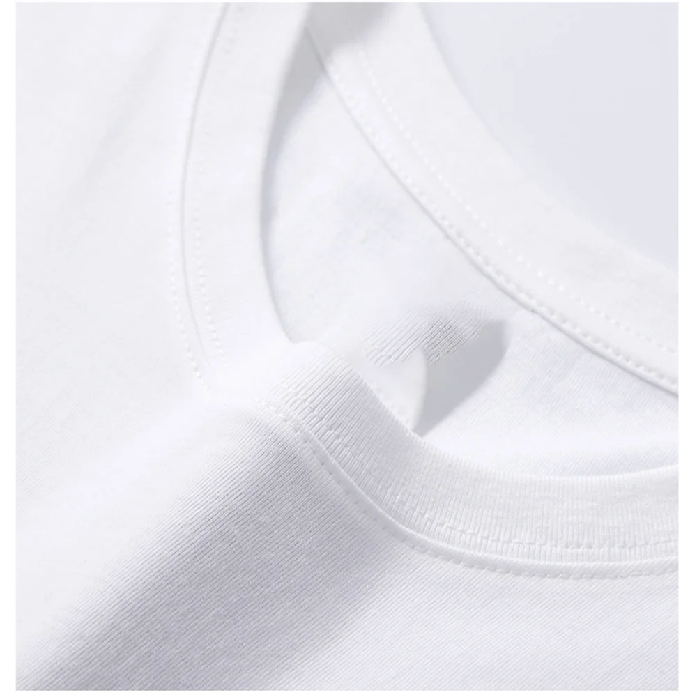 Men's Casual Short-Sleeve T-Shirt, 100% Cotton, Printed Surfboard Pattern, Trendy Loose Crew Neck T-Shirt