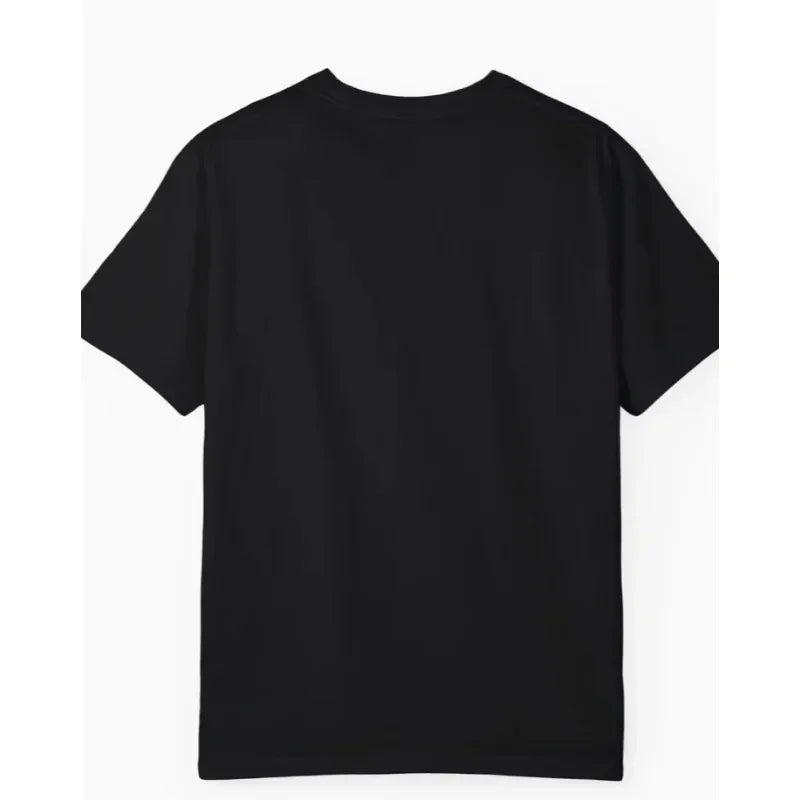Funny Cat Surfing Great Wave Japanese Ukiyo-e Art T-Shirt New Short-sleeved Shirt Casual Loose Mesh Fashion Trend Black T-shirt