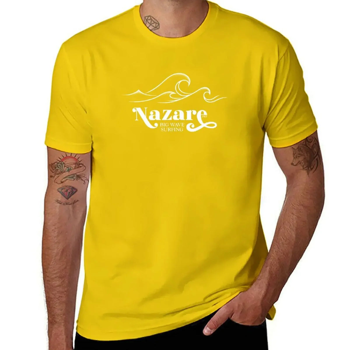 So the real big waves only come from Nazare. T-Shirt sports fans boys whites mens graphic t-shirts anime