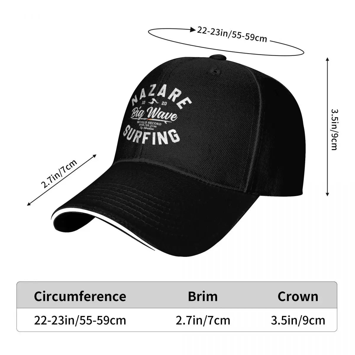 Nazaré Big Wave Adjustable Cap | MONSTER SWELL