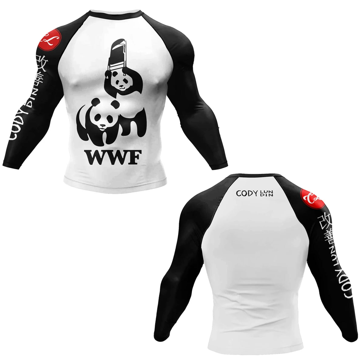 Cody Lundin Swimming Surfing T-shirt Tight Long Sleeve Compression Training Grappling Sportwear MMA BJJ Combat Rash Guard