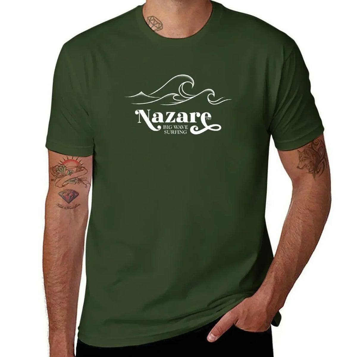 So the real big waves only come from Nazare. T-Shirt sports fans boys whites mens graphic t-shirts anime