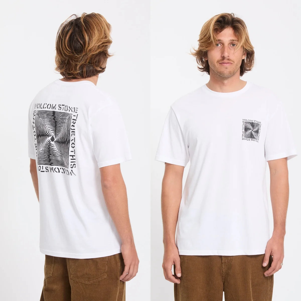 Workwear Volcom Outdoor Extreme Sports Trend Brand Graphic T-Shirt Cotton Men Women Skater Surfers Streetwear Tee