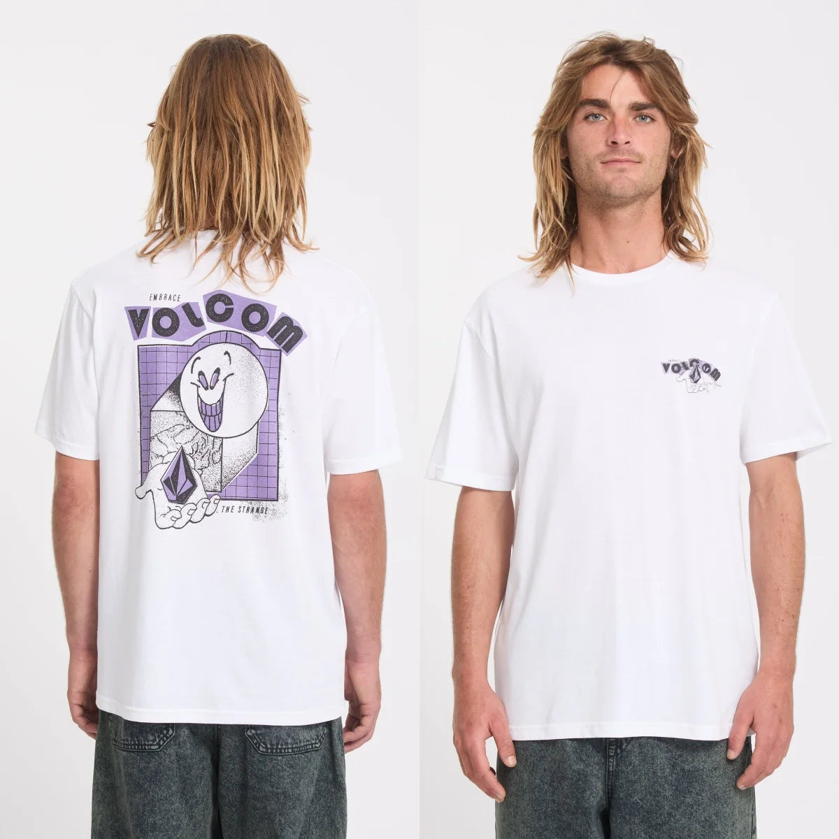 Workwear Volcom Outdoor Extreme Sports Trend Brand Graphic T-Shirt Cotton Men Women Skater Surfers Streetwear Tee