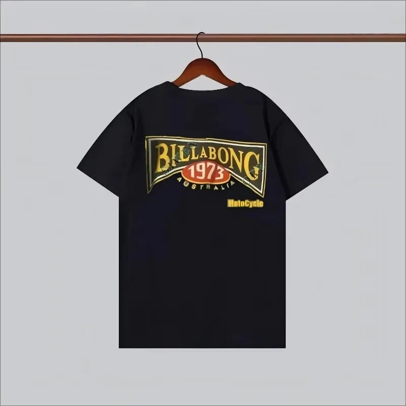 2026 Men's Motorcycle Retro Surfing Pattern Printed T-shirt Men's T-shirt Men's Women's Shirt Men's Women's Pure Cotton T-shirt