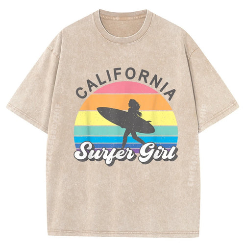 California Surfer Girl Graphic T-Shirt | MONSTER SWELL