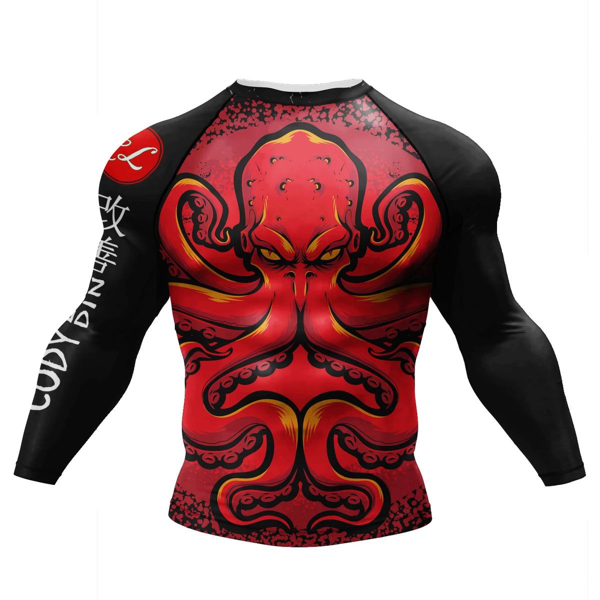 Cody Lundin Swimming Surfing T-shirt Tight Long Sleeve Compression Training Grappling Sportwear MMA BJJ Combat Rash Guard
