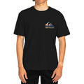 Summer  Sunset Wave Logo T-Shirt for Men Women , Surf Style Graphic Tee, Oversized Cotton Summer Short Sleeve Top Streetwear