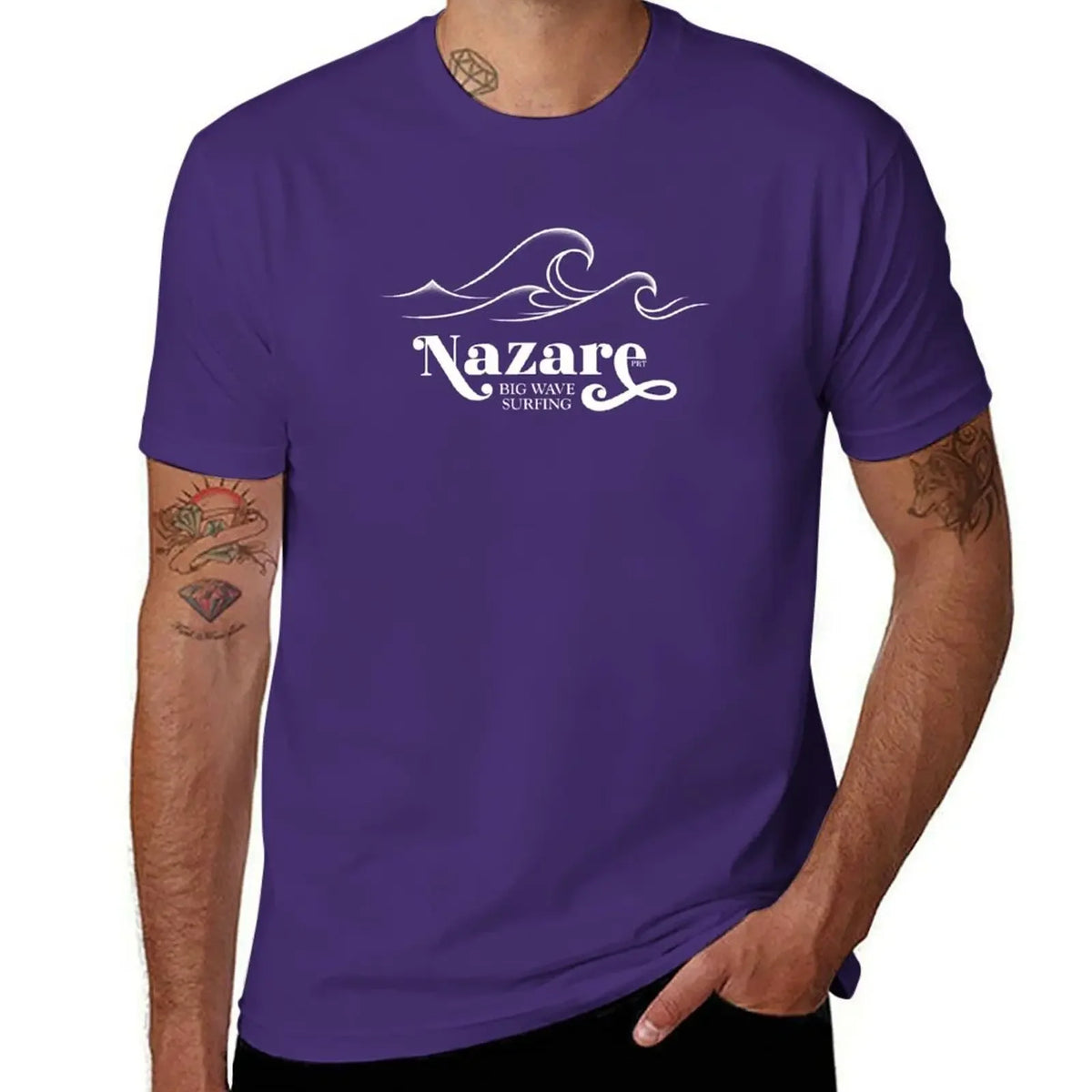 So the real big waves only come from Nazare. T-Shirt sports fans boys whites mens graphic t-shirts anime