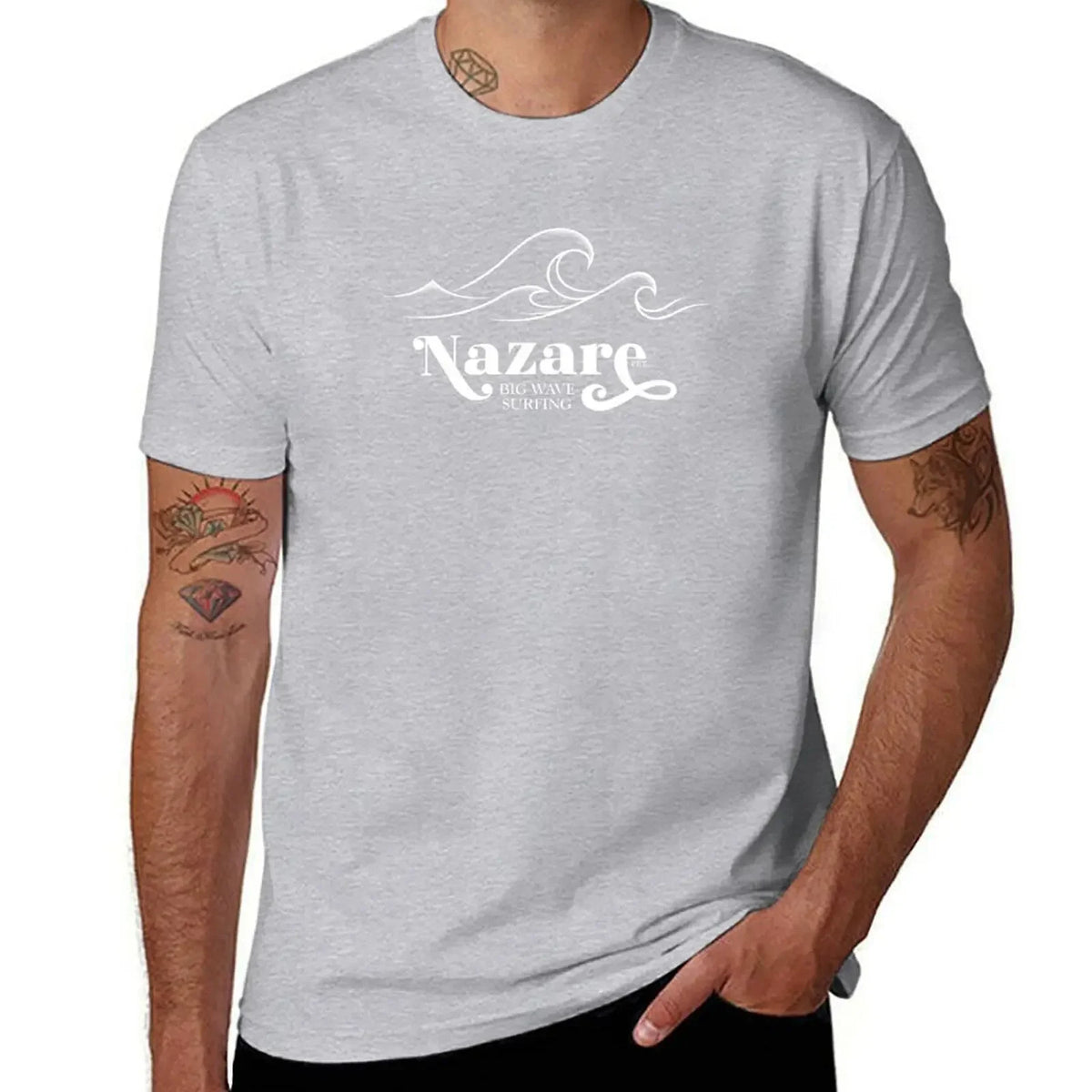 So the real big waves only come from Nazare. T-Shirt sports fans boys whites mens graphic t-shirts anime