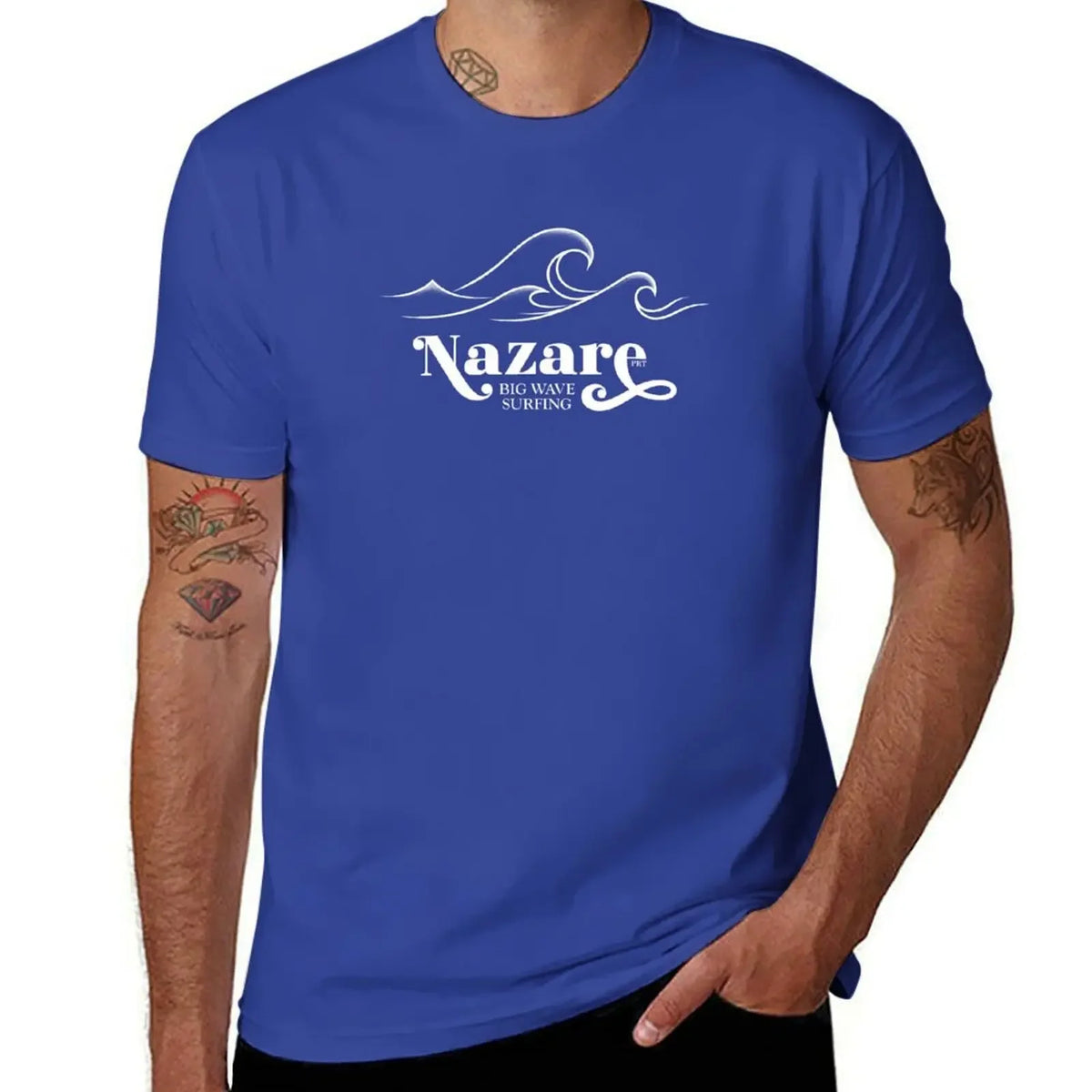 So the real big waves only come from Nazare. T-Shirt sports fans boys whites mens graphic t-shirts anime
