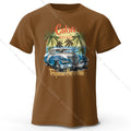 Seaside Market Medal Printed Unisex Men Women T-Shirt Tees Tops 100% Cotton Anchor Graphic Coastal Souvenir Wear