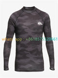 Men Surfing Wetsuit Long Sleeve Shirts Quick Drying Fitness Male Clothes Swimming Diving Rash Guard Swimwear UV Protection 2025