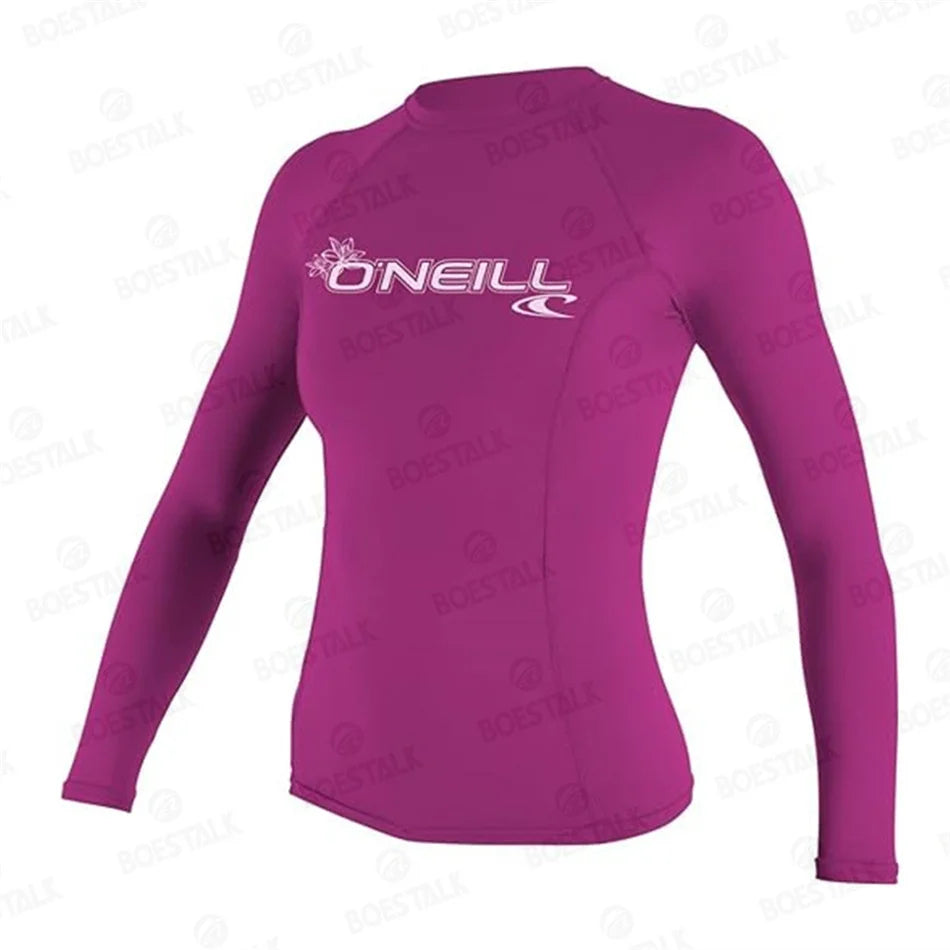 Rash guard for Women Surfing Clothes Swimsuit Rashguard Surf Wear Uv Protection Water Sport Long Sleeve T-shirt Swimwear Suit