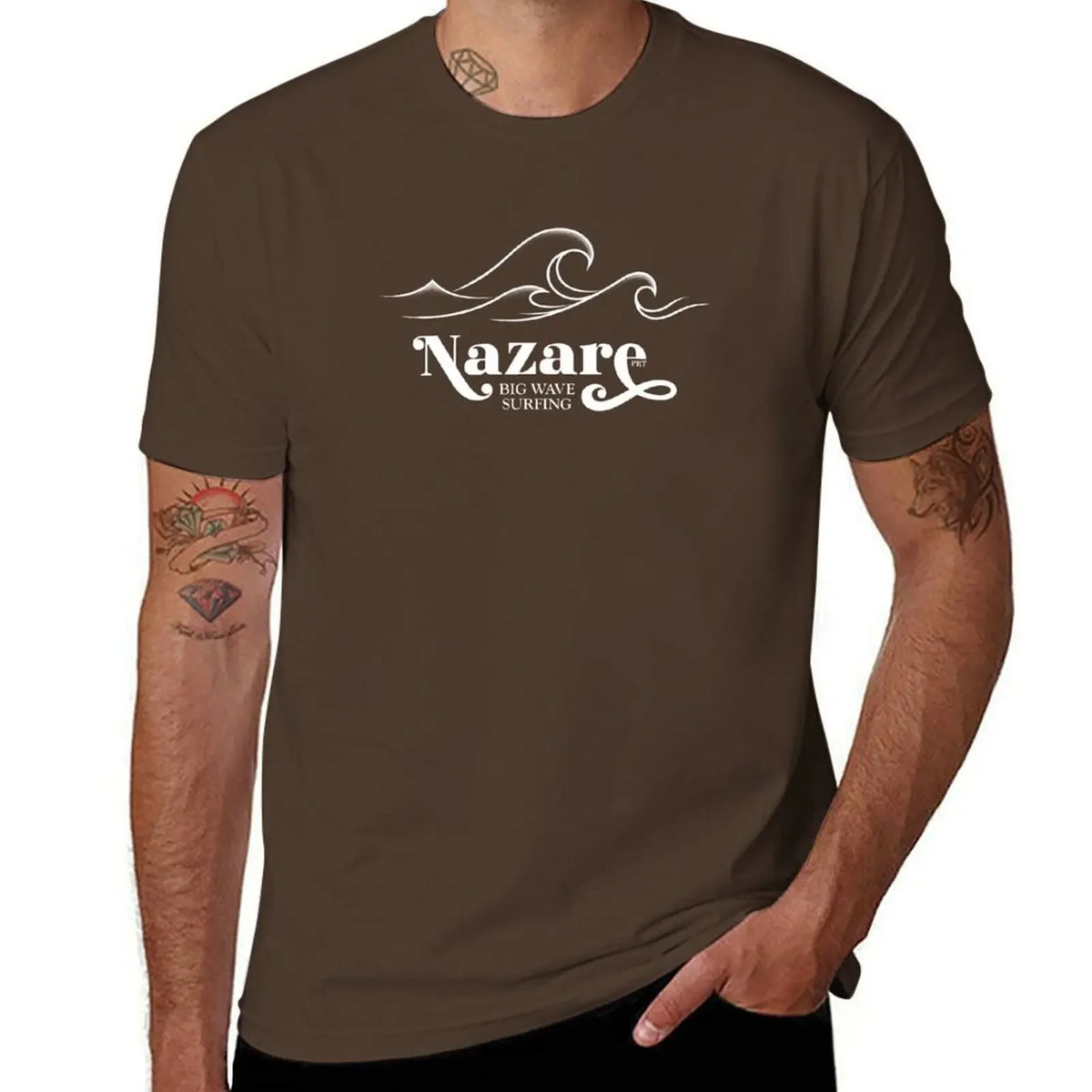 So the real big waves only come from Nazare. T-Shirt sports fans boys whites mens graphic t-shirts anime