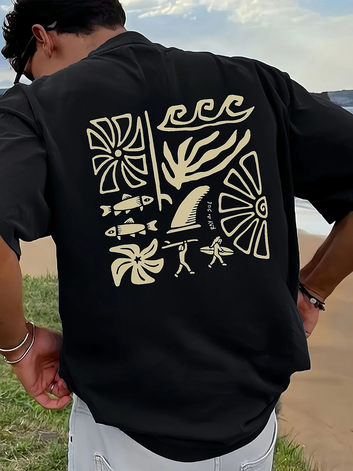 Vintage Polynesian Surf Print T-Shirt Unisex –Retro Hawaiian Beach Streetwear Cotton Tee for Men & Women Summer fashion clothing