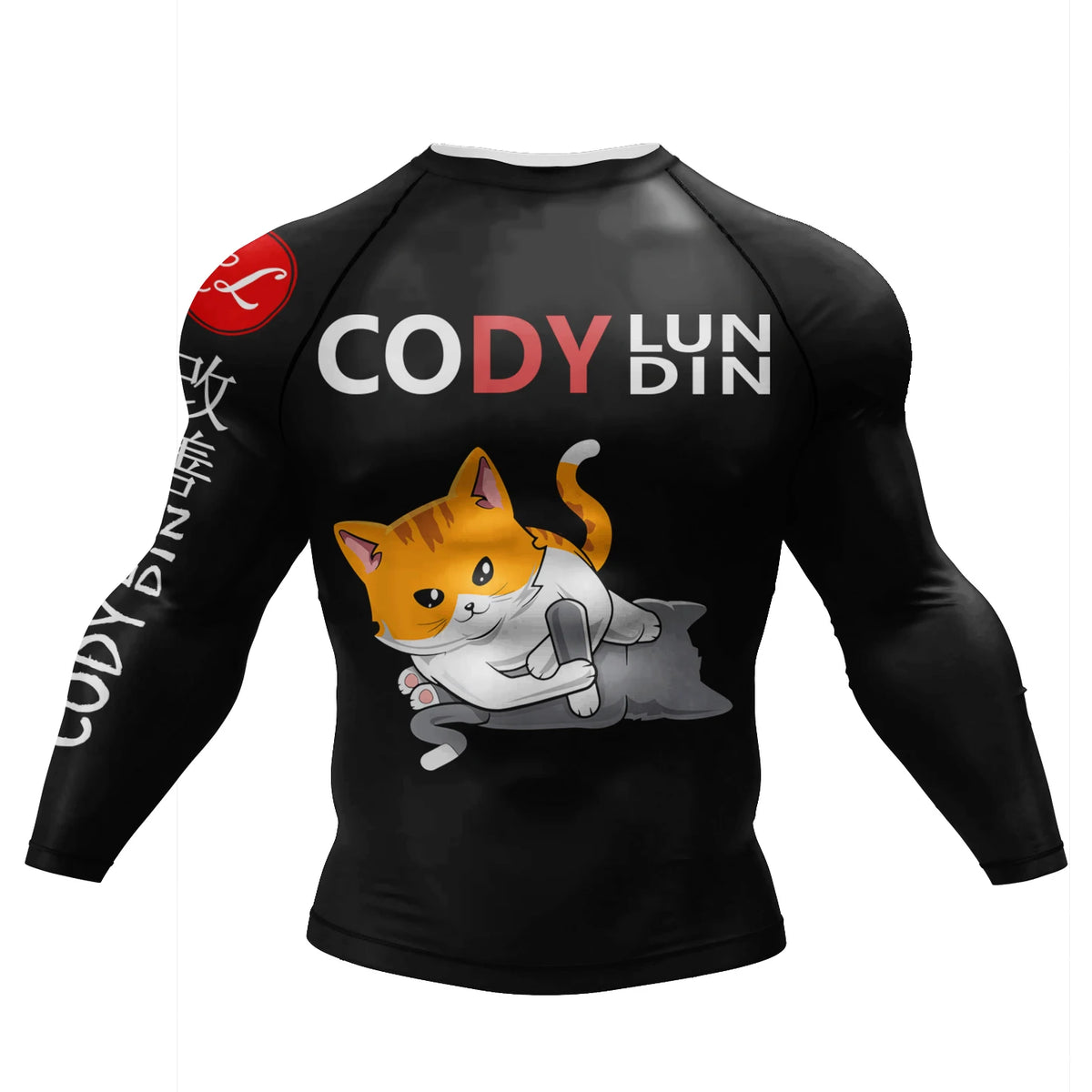 Cody Lundin Swimming Surfing T-shirt Tight Long Sleeve Compression Training Grappling Sportwear MMA BJJ Combat Rash Guard